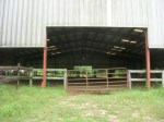 Covered riding arena